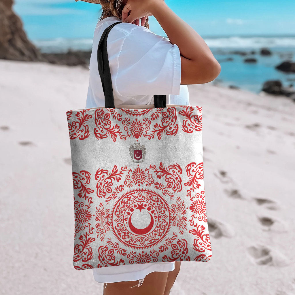 World Football 2026 Turkey Tote Bag Crescent Stars Ottoman Baroque Red Version