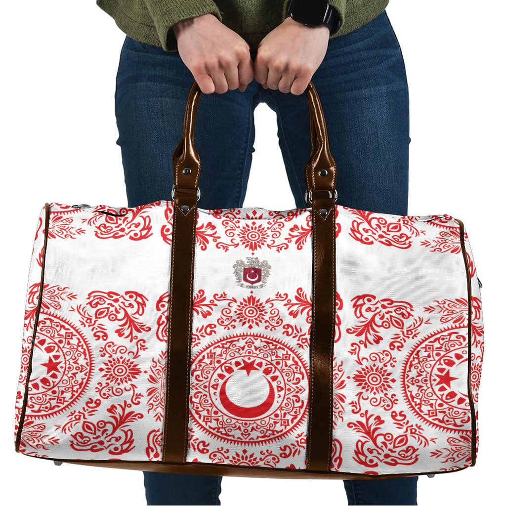 World Football 2026 Turkey Travel Bag Crescent Stars Ottoman Baroque Red Version