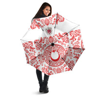 World Football 2026 Turkey Umbrella Crescent Stars Ottoman Baroque Red Version