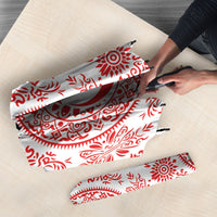 World Football 2026 Turkey Umbrella Crescent Stars Ottoman Baroque Red Version