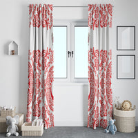 World Football 2026 Turkey Window Curtain Crescent Stars Ottoman Baroque Red Version