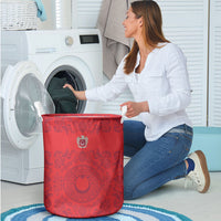 World Football 2026 Turkey Laundry Basket Crescent Stars Ottoman Baroque Pride