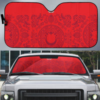 World Football 2026 Turkey Auto Sun Shade Crescent Stars Ottoman Baroque Pride