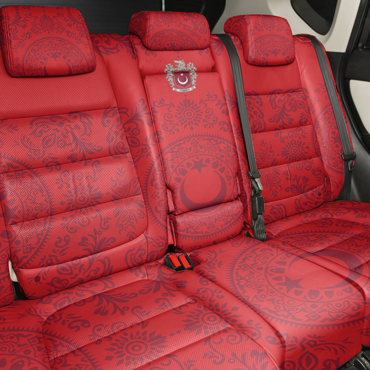 World Football 2026 Turkey Back Car Seat Cover Crescent Stars Ottoman Baroque Pride