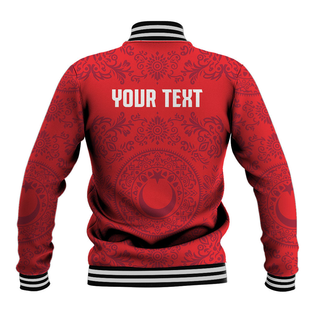 Custom World Football 2026 Turkey Baseball Jacket Crescent Stars Ottoman Baroque Pride