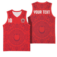 Custom World Football 2026 Turkey Basketball Jersey Crescent Stars Ottoman Baroque Pride
