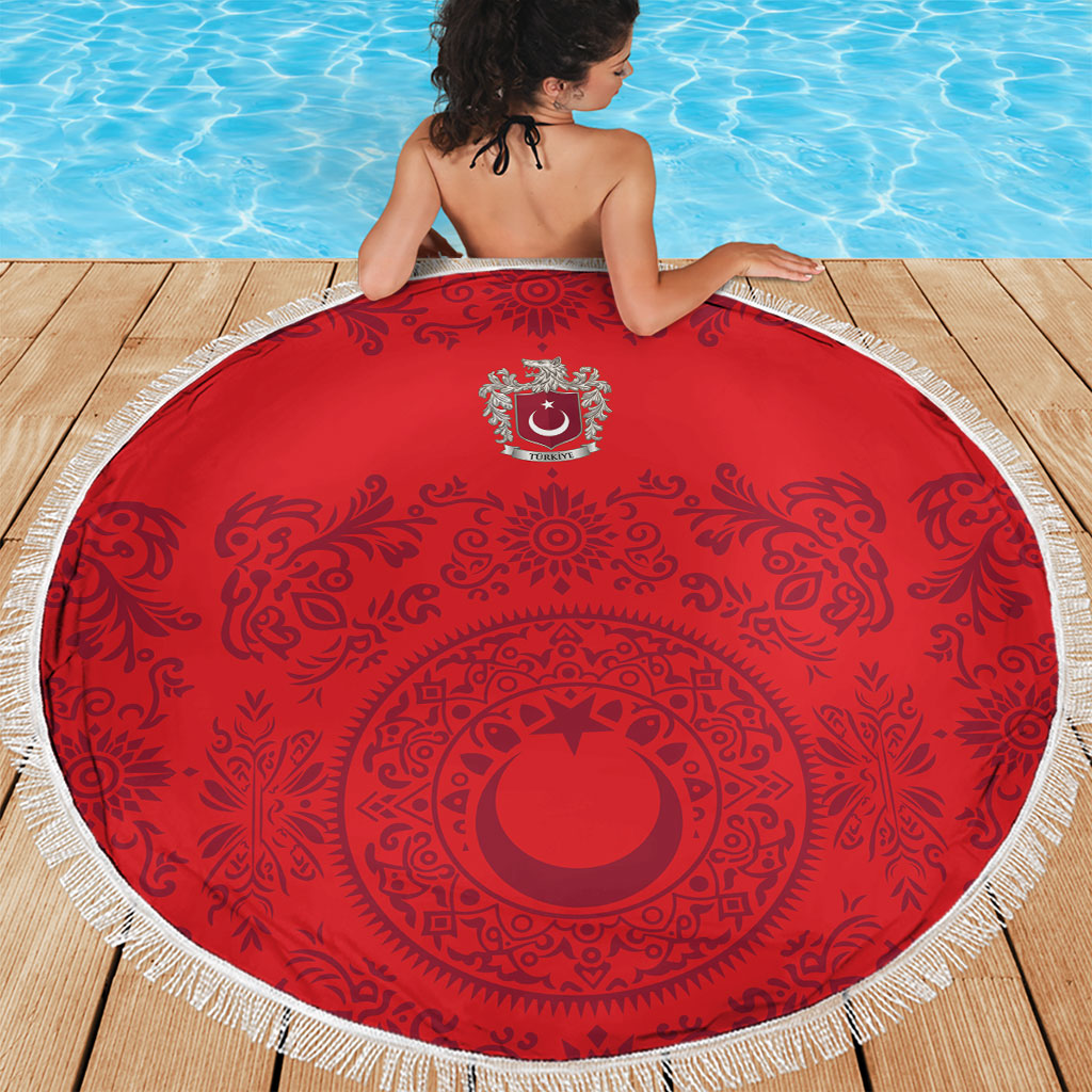World Football 2026 Turkey Beach Blanket Crescent Stars Ottoman Baroque Pride