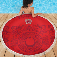 World Football 2026 Turkey Beach Blanket Crescent Stars Ottoman Baroque Pride