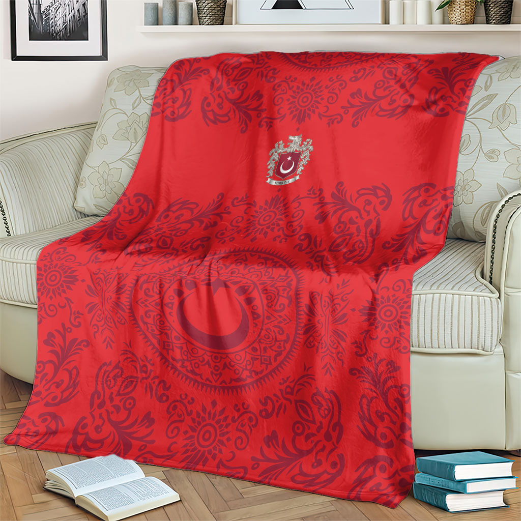 World Football 2026 Turkey Blanket Crescent Stars Ottoman Baroque Pride