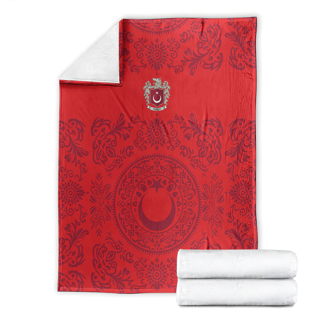 World Football 2026 Turkey Blanket Crescent Stars Ottoman Baroque Pride