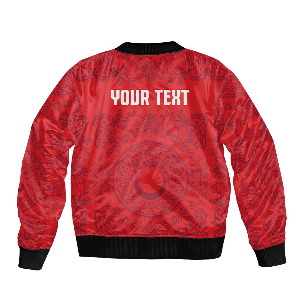Custom World Football 2026 Turkey Bomber Jacket Crescent Stars Ottoman Baroque Pride