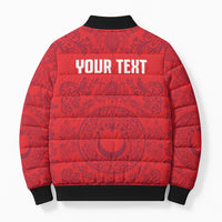 Custom World Football 2026 Turkey Bomber Puffer Jacket Crescent Stars Ottoman Baroque Pride