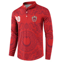 Custom World Football 2026 Turkey Button Sweatshirt Crescent Stars Ottoman Baroque Pride