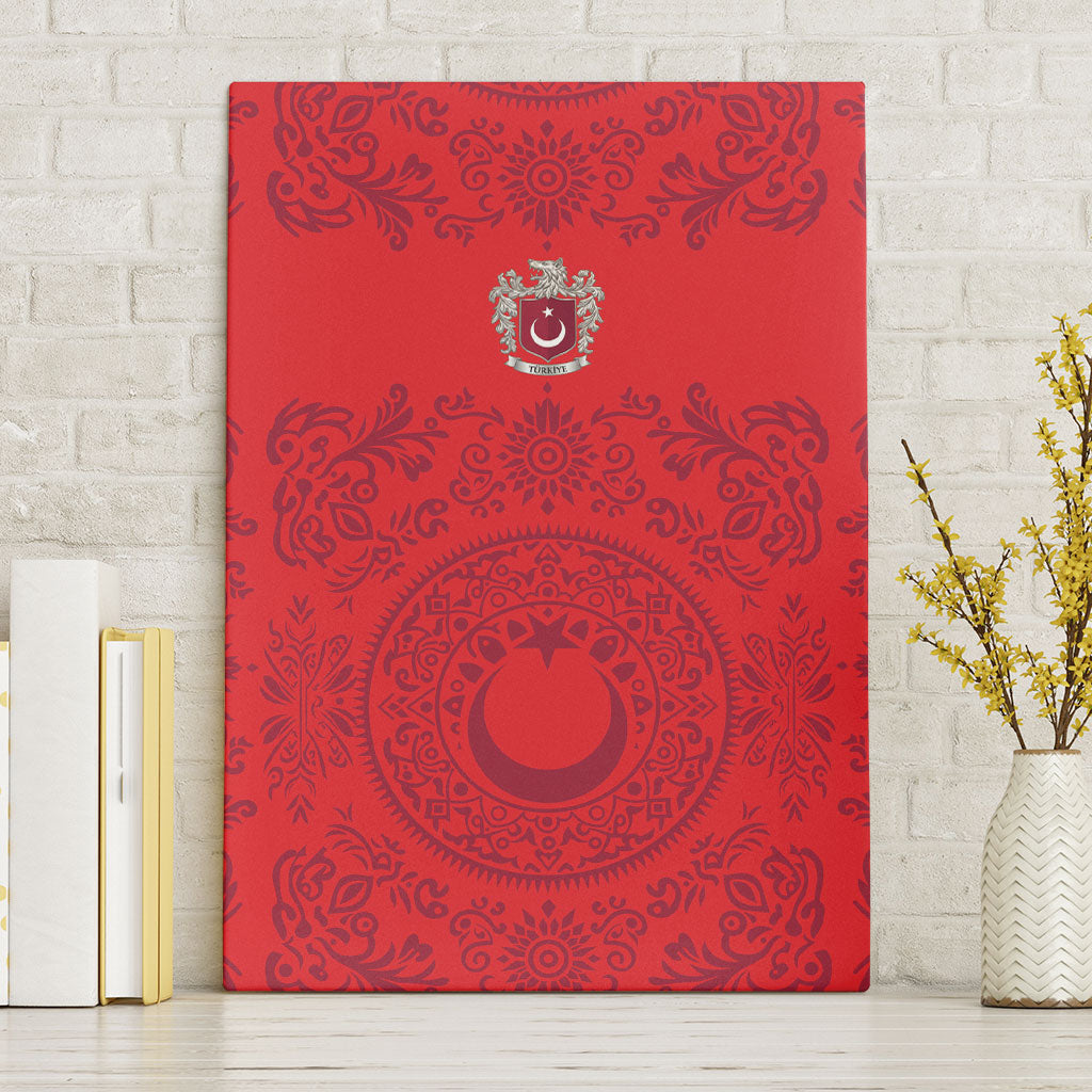 World Football 2026 Turkey Canvas Wall Art Crescent Stars Ottoman Baroque Pride