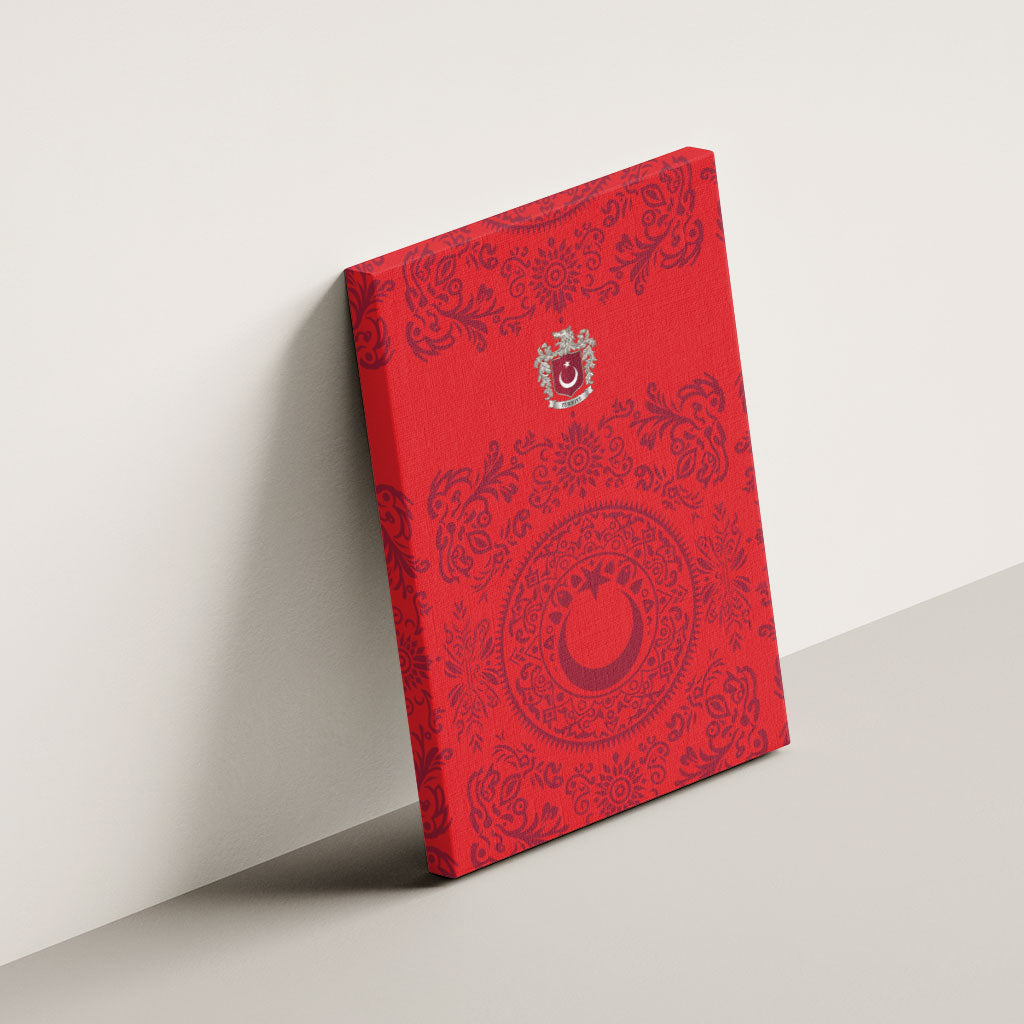 World Football 2026 Turkey Canvas Wall Art Crescent Stars Ottoman Baroque Pride