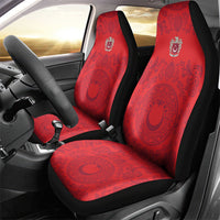 World Football 2026 Turkey Car Seat Cover Crescent Stars Ottoman Baroque Pride