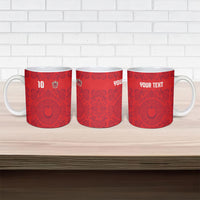 Custom World Football 2026 Turkey Ceramic Mug Crescent Stars Ottoman Baroque Pride