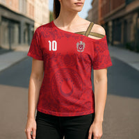 Custom World Football 2026 Turkey Cross Shoulder Shirt Crescent Stars Ottoman Baroque Pride
