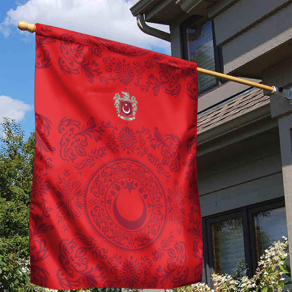 World Football 2026 Turkey Garden Flag Crescent Stars Ottoman Baroque Pride