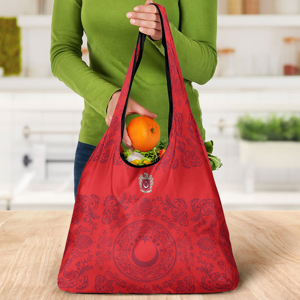 World Football 2026 Turkey Grocery Bag Crescent Stars Ottoman Baroque Pride
