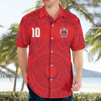 Custom World Football 2026 Turkey Hawaiian Shirt Crescent Stars Ottoman Baroque Pride