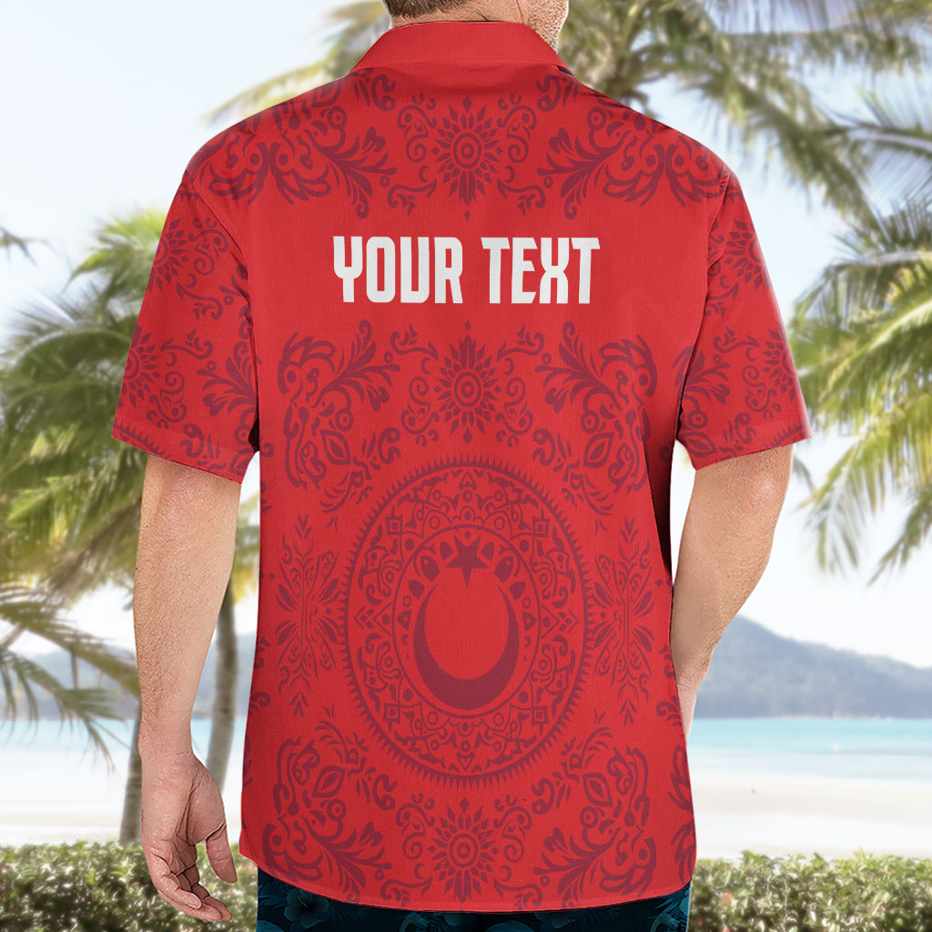 Custom World Football 2026 Turkey Hawaiian Shirt Crescent Stars Ottoman Baroque Pride