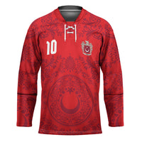 Custom World Football 2026 Turkey Hockey Jersey Crescent Stars Ottoman Baroque Pride