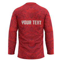 Custom World Football 2026 Turkey Hockey Jersey Crescent Stars Ottoman Baroque Pride