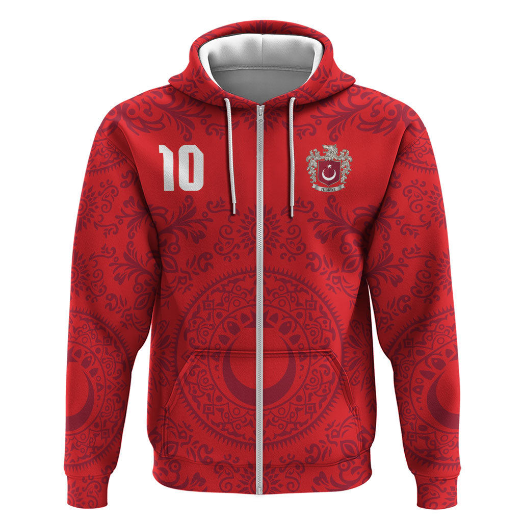 Custom World Football 2026 Turkey Hoodie Crescent Stars Ottoman Baroque Pride