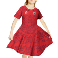 Custom World Football 2026 Turkey Kid Short Sleeve Dress Crescent Stars Ottoman Baroque Pride