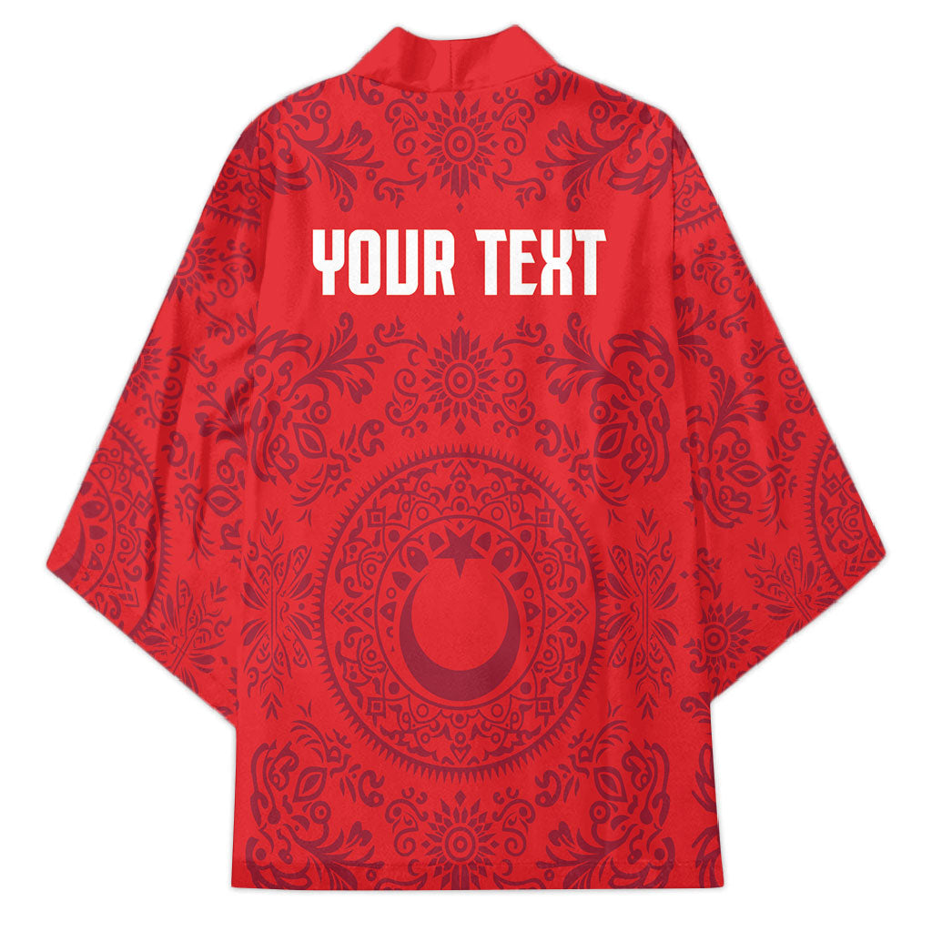 Custom World Football 2026 Turkey Kimono Crescent Stars Ottoman Baroque Pride