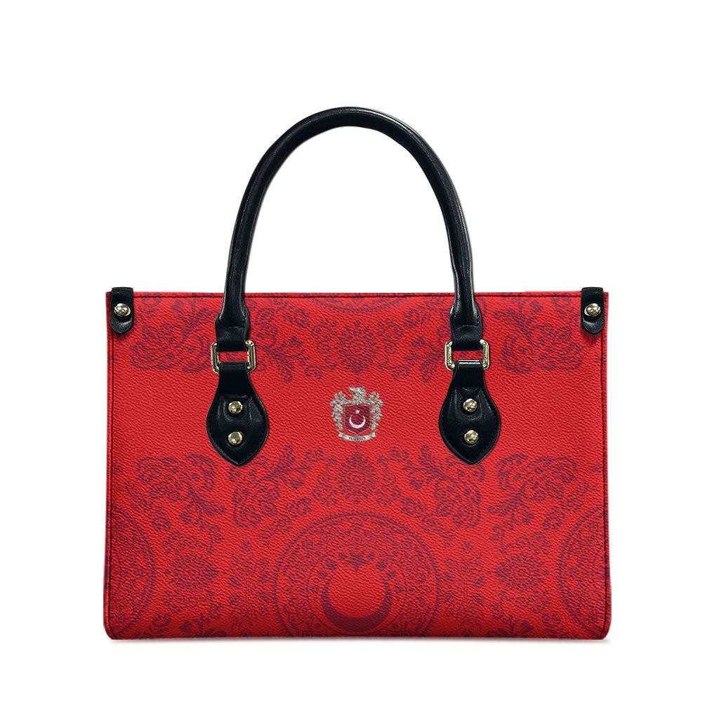 World Football 2026 Turkey Leather Bag Crescent Stars Ottoman Baroque Pride