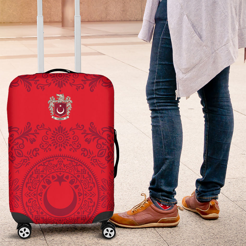 World Football 2026 Turkey Luggage Cover Crescent Stars Ottoman Baroque Pride