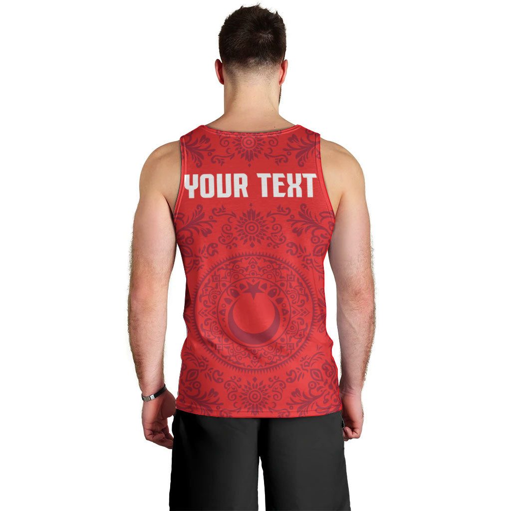Custom World Football 2026 Turkey Men Tank Top Crescent Stars Ottoman Baroque Pride