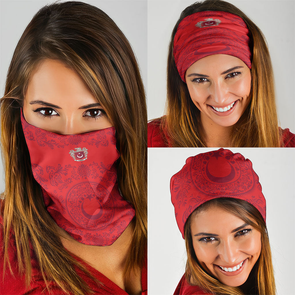 World Football 2026 Turkey Neck Gaiter Crescent Stars Ottoman Baroque Pride