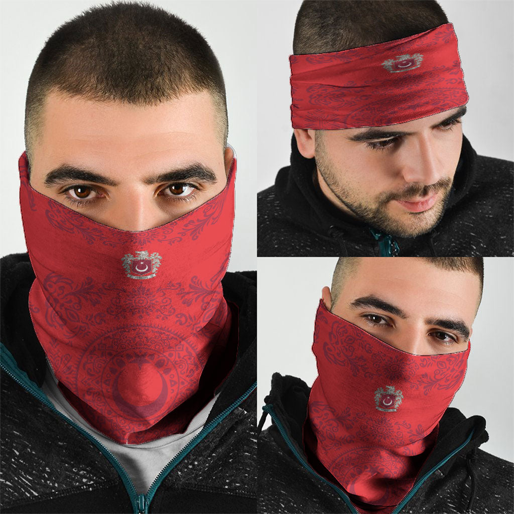 World Football 2026 Turkey Neck Gaiter Crescent Stars Ottoman Baroque Pride