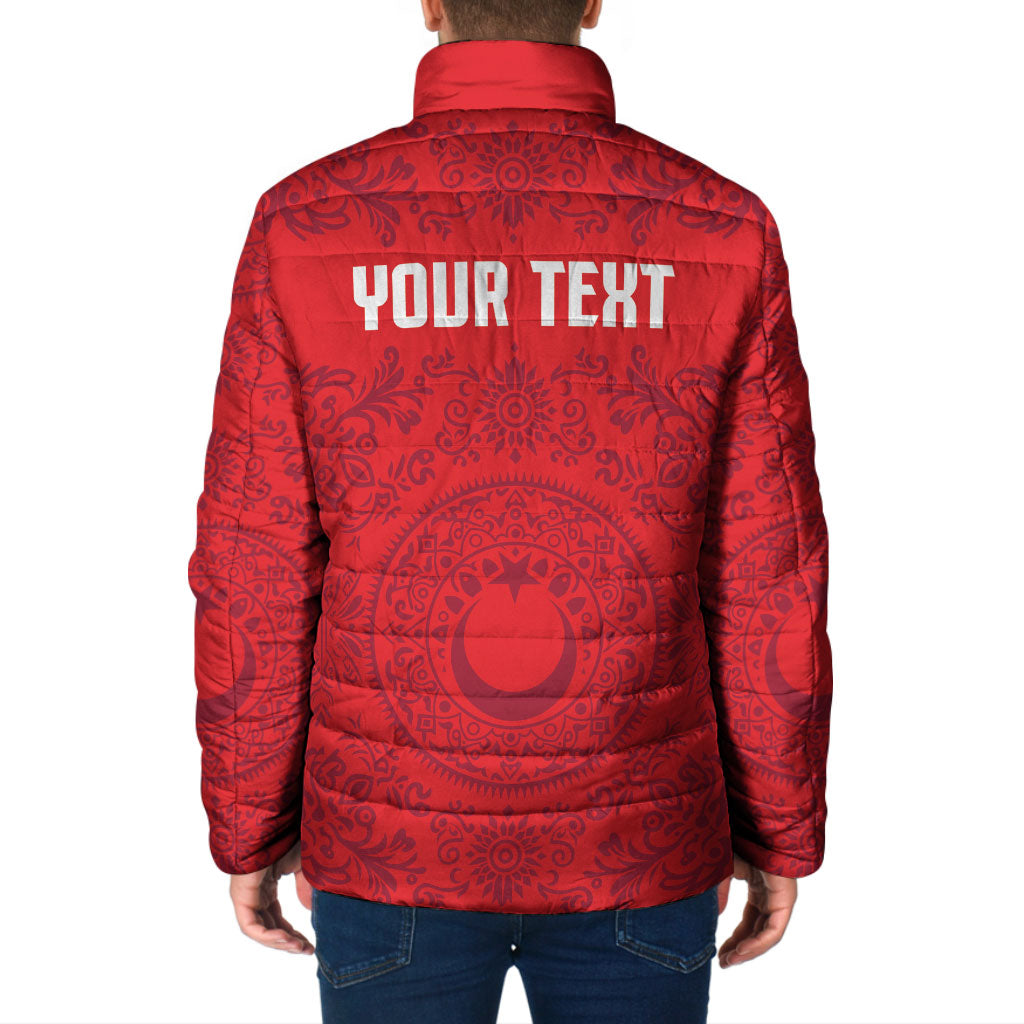 Custom World Football 2026 Turkey Padded Jacket Crescent Stars Ottoman Baroque Pride