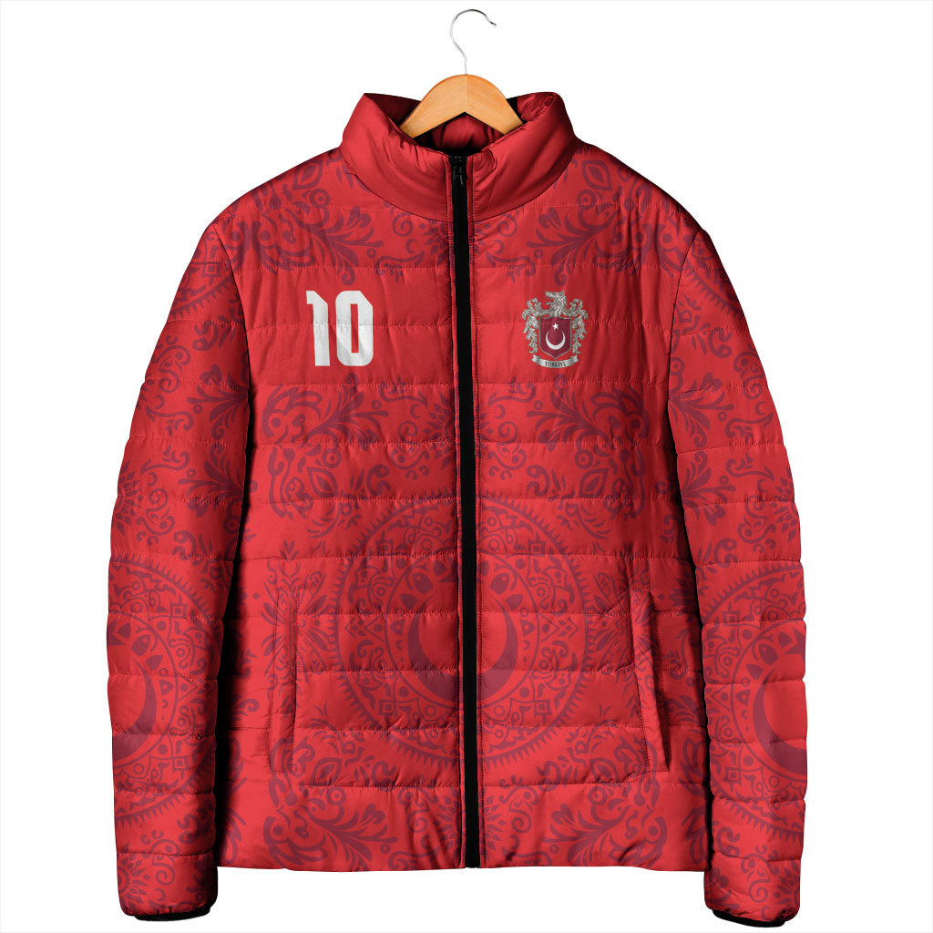 Custom World Football 2026 Turkey Padded Jacket Crescent Stars Ottoman Baroque Pride