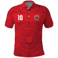Custom World Football 2026 Turkey Polo Shirt Crescent Stars Ottoman Baroque Pride