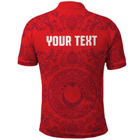 Custom World Football 2026 Turkey Polo Shirt Crescent Stars Ottoman Baroque Pride