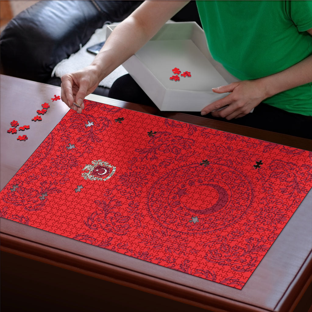 World Football 2026 Turkey Puzzle Crescent Stars Ottoman Baroque Pride