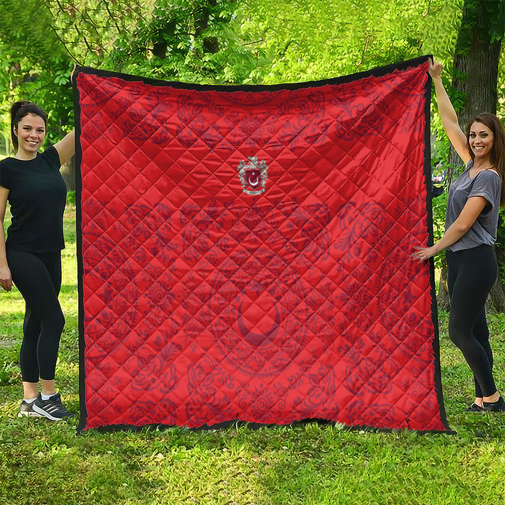 World Football 2026 Turkey Quilt Crescent Stars Ottoman Baroque Pride