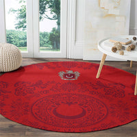 World Football 2026 Turkey Round Carpet Crescent Stars Ottoman Baroque Pride