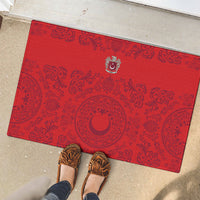 World Football 2026 Turkey Rubber Doormat Crescent Stars Ottoman Baroque Pride