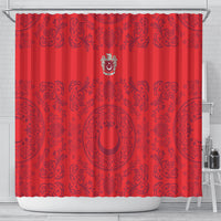 World Football 2026 Turkey Shower Curtain Crescent Stars Ottoman Baroque Pride