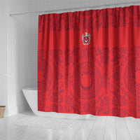 World Football 2026 Turkey Shower Curtain Crescent Stars Ottoman Baroque Pride