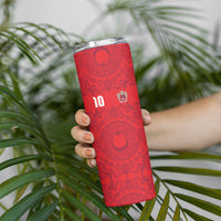 Custom World Football 2026 Turkey Skinny Tumbler Crescent Stars Ottoman Baroque Pride