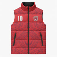 Custom World Football 2026 Turkey Sleeveless Puffer Jacket Crescent Stars Ottoman Baroque Pride