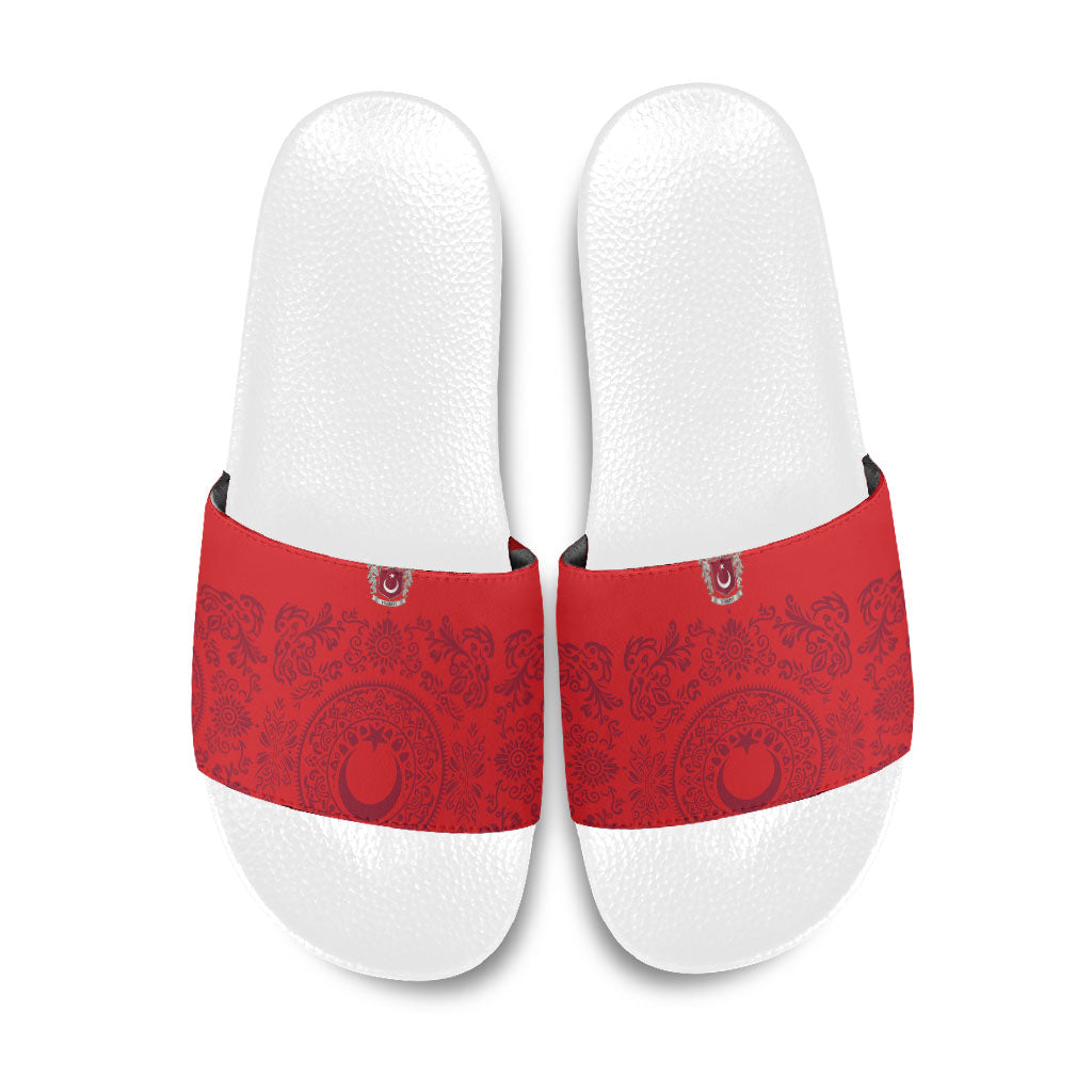 World Football 2026 Turkey Slide Sandals Crescent Stars Ottoman Baroque Pride