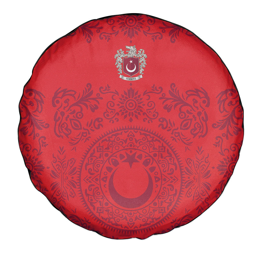 World Football 2026 Turkey Spare Tire Cover Crescent Stars Ottoman Baroque Pride